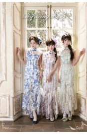 Airfreeing Fairy Scales And Feathers Qipao Style JSK(Reservation/3 Colours/Full Payment Without Shipping)